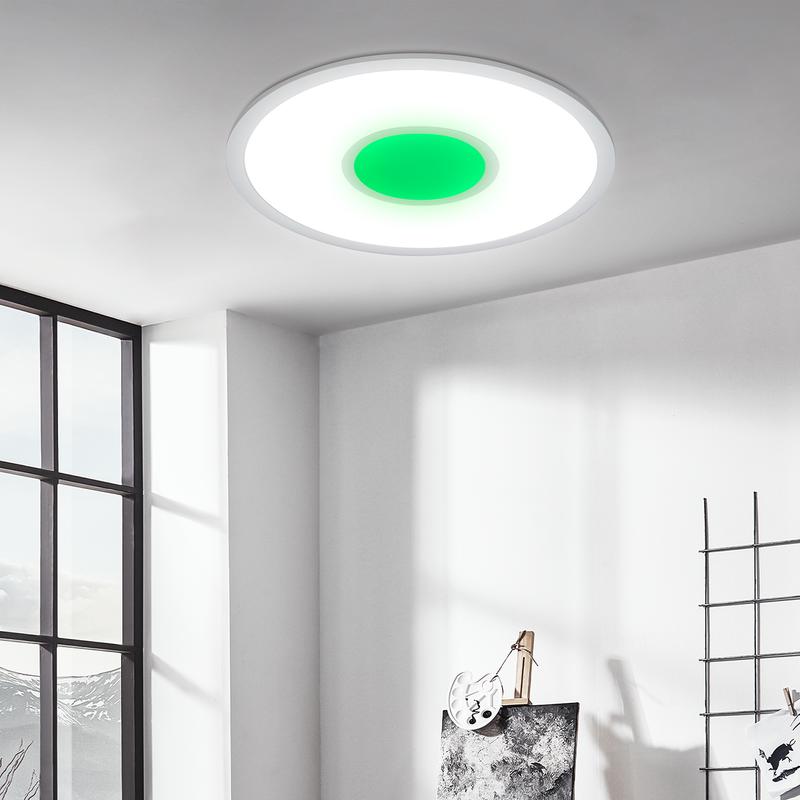 Plafonnier LED lumière verte
