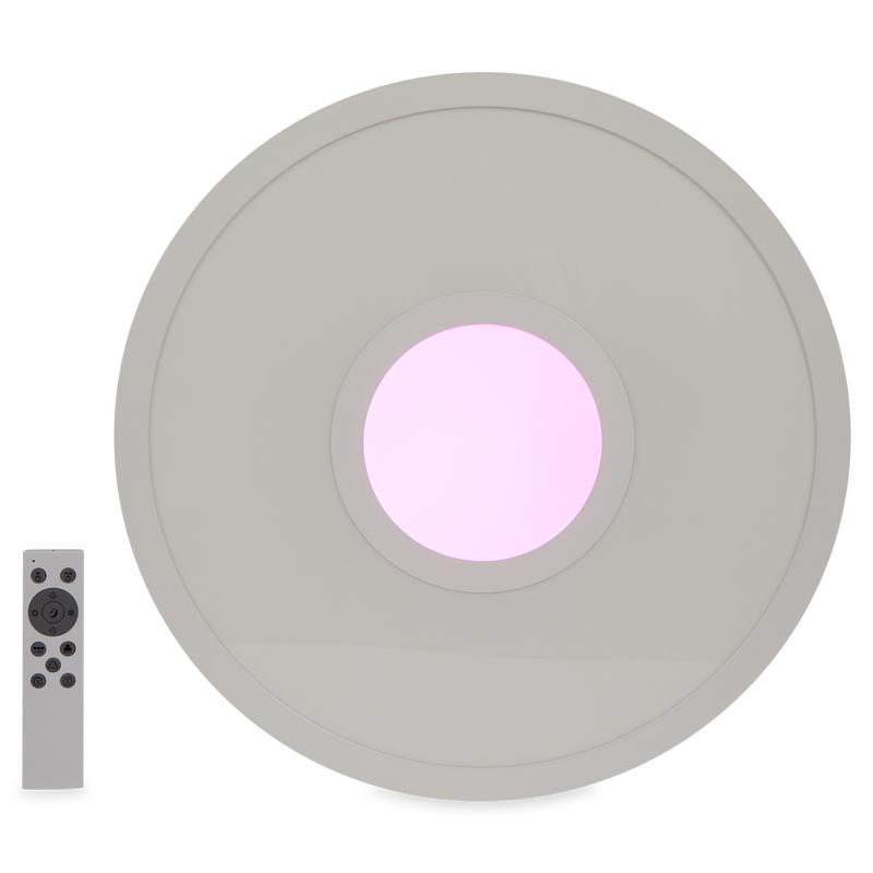 Panneau LED vue de face lumière rose
