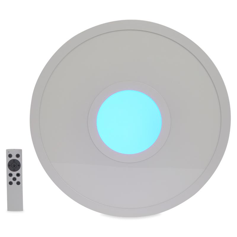 Panneau LED vue de face lumière turquoise