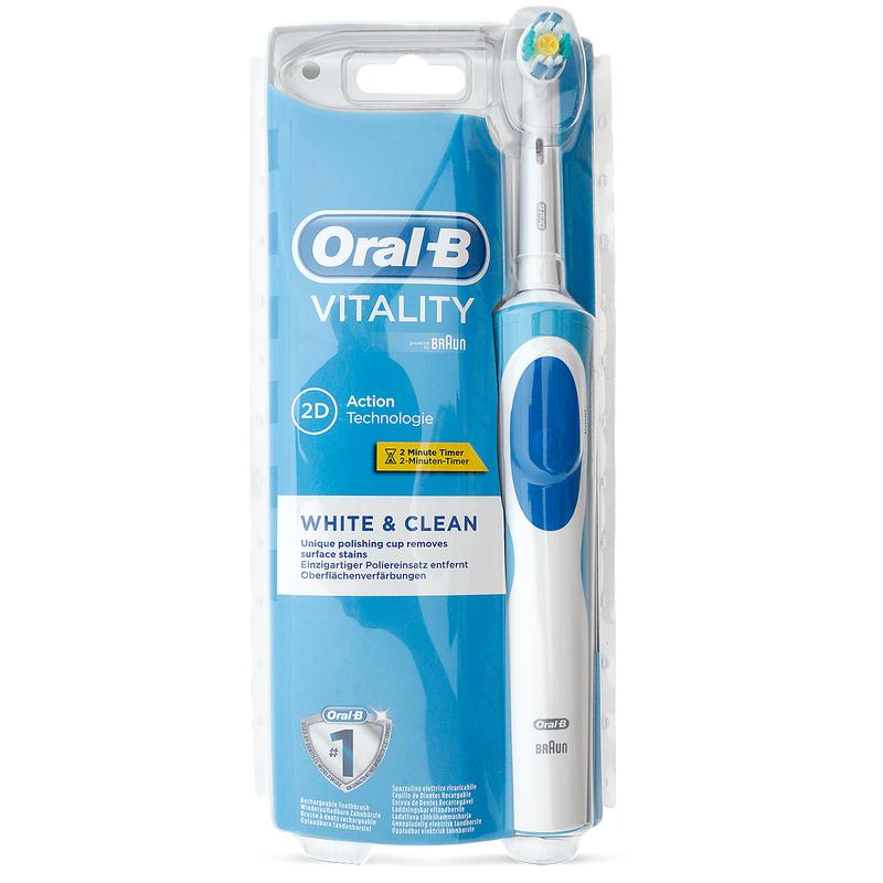 kosten Klusjesman vertrekken Action Webshop | Oral-B elektrische tandenborstel Vitality White & Clean