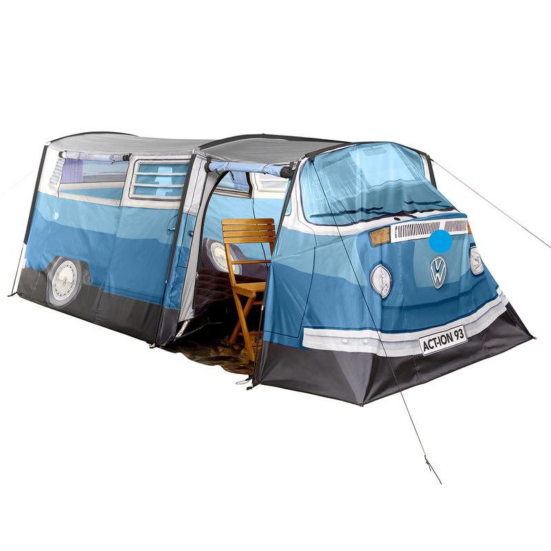 Volkswagen bus tent with seat in front compartment