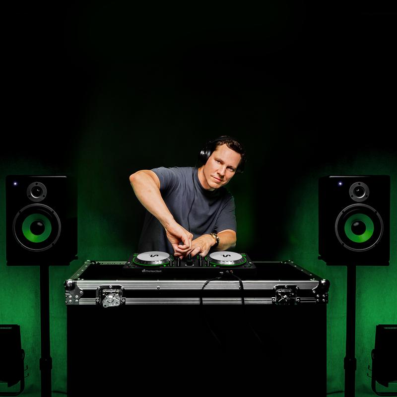 The Next Beat by Tiësto DJ controller - in use