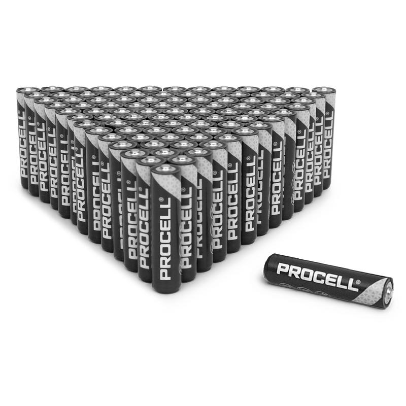Duracell Procell AAA batteries side by side