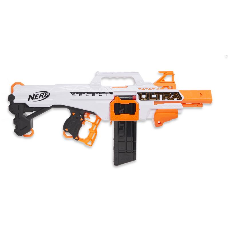 NERF Ultra Select Blaster viewed from the side
