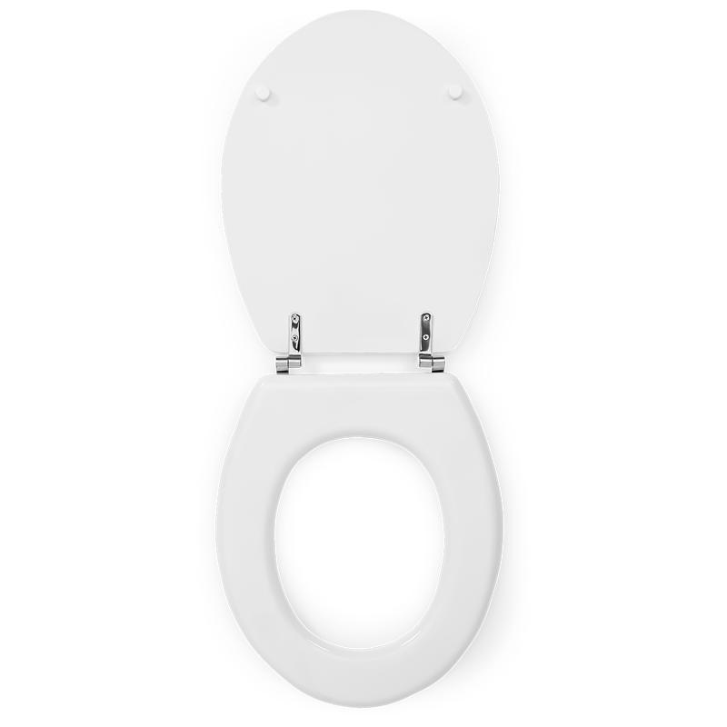 Toilet seat white open