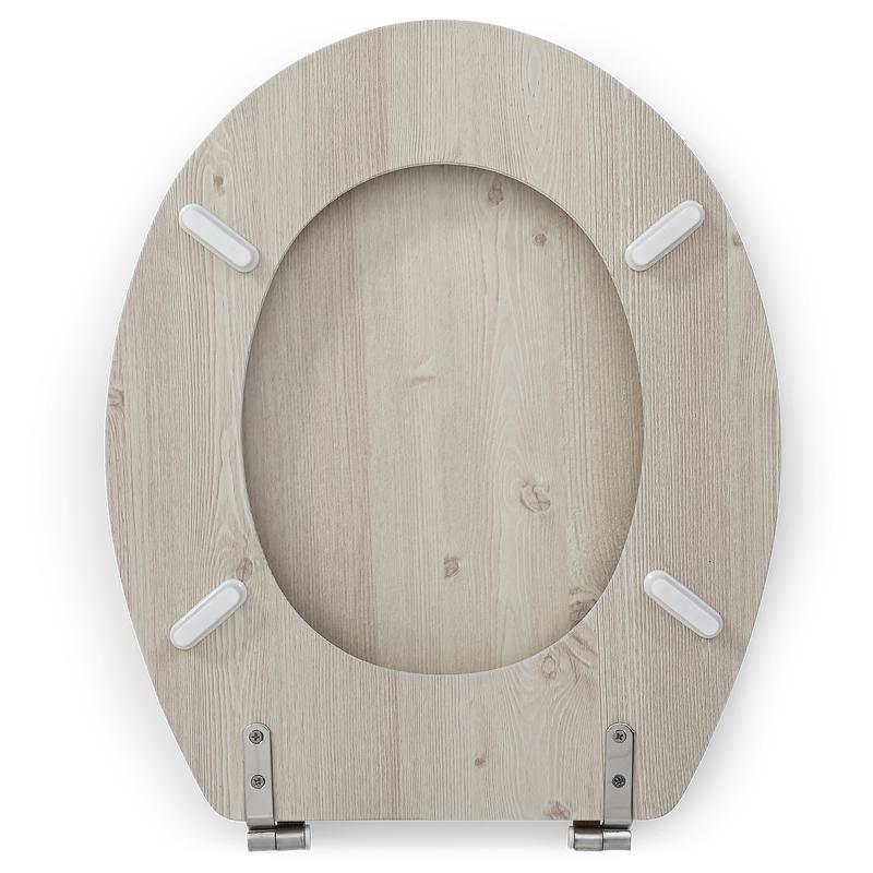 Toilet seat - light oak lid and seat base