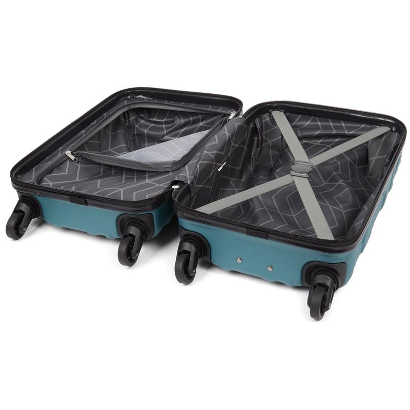 children's suitcase Dino unzipped inside