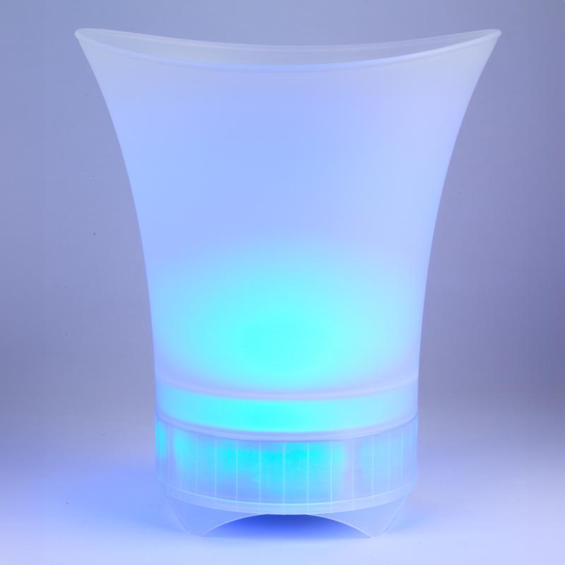 Party ijsemmer met Bluetooth speaker en ledverlichting blauw