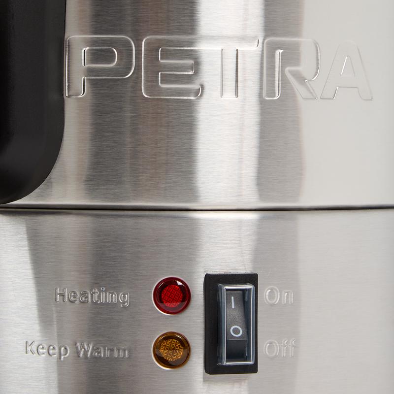 Petra Hot Drink Dispenser - close-up of on switch