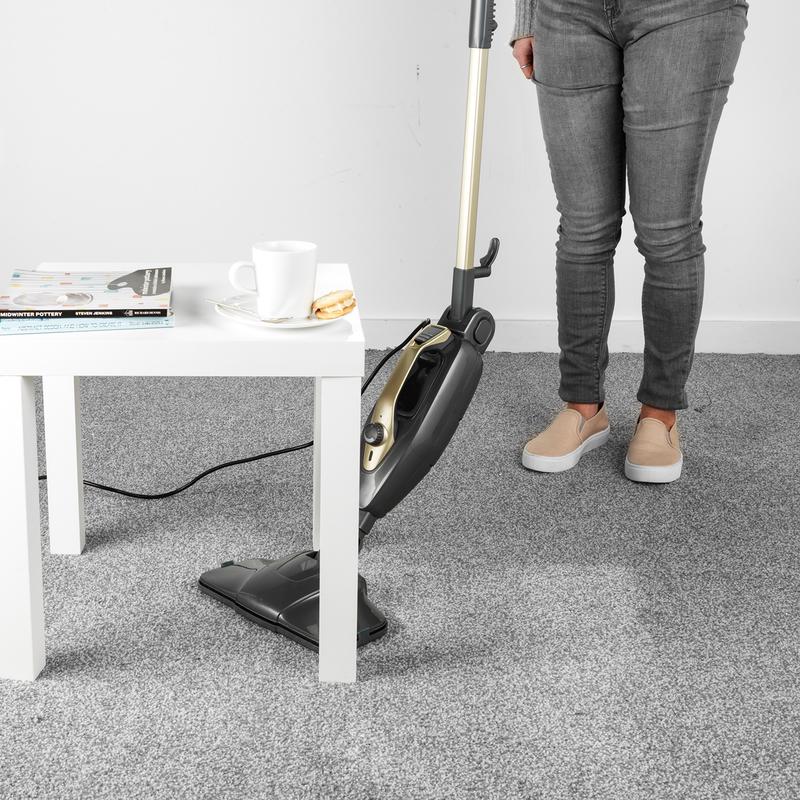 Steam cleaner 14-in-1 - vacuuming under the coffee table