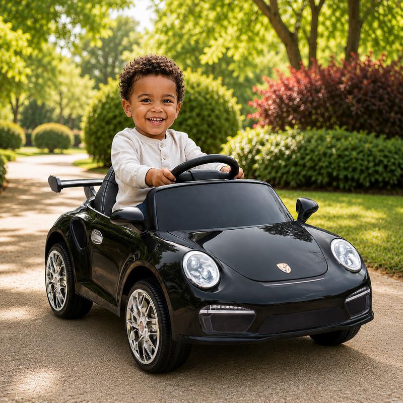 Elektrische kinderauto Porsche RUF CTR 3 S505 - zwart