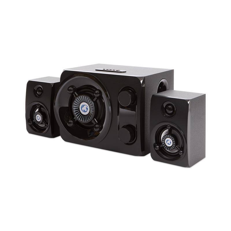 2.1 gaming speaker with LED lighting three-piece set