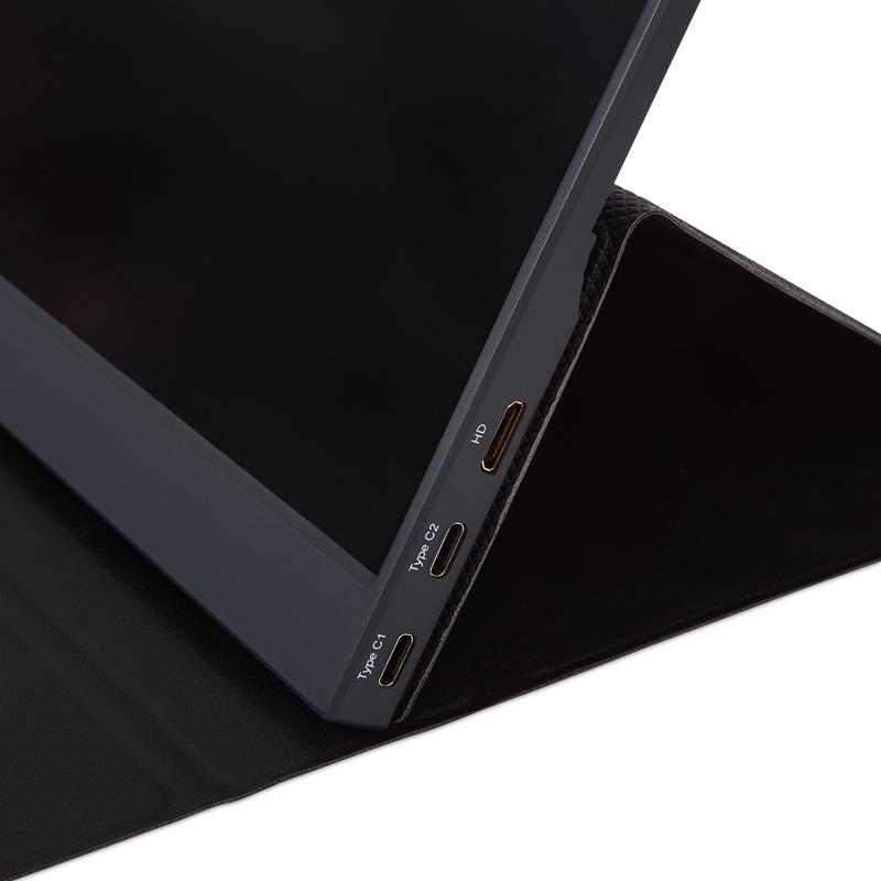 Denver portable monitor - 15.6 inch - close-up of ports