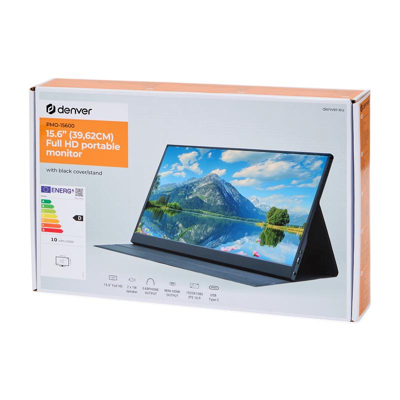 Denver portable monitor - 15.6 inch in packaging