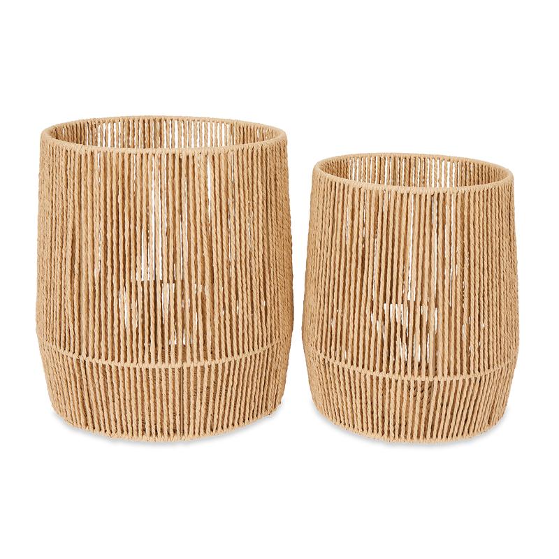 Wooden side tables - set of 2 open