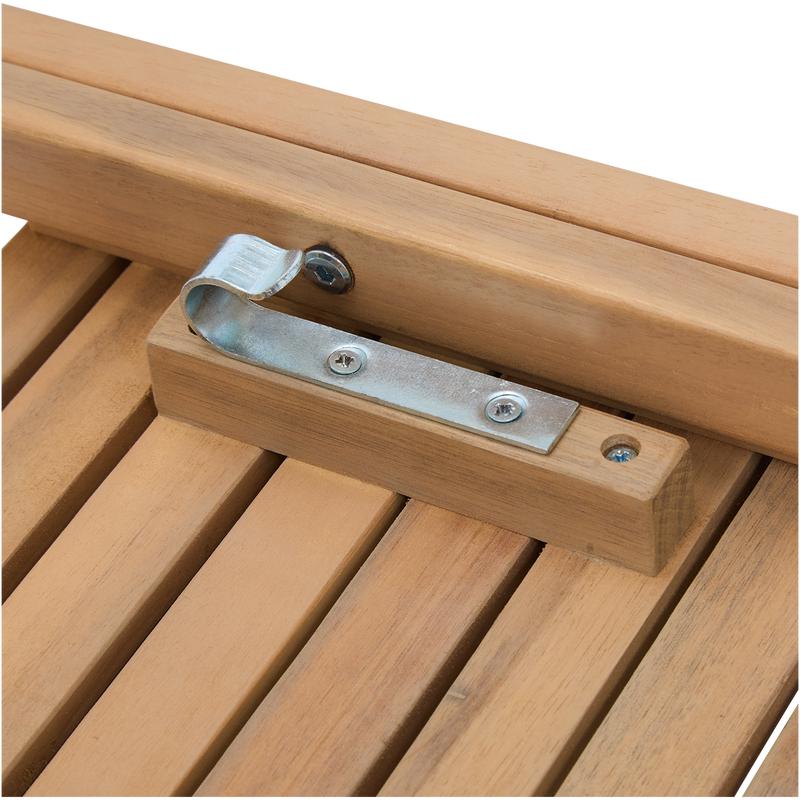 Bottom view of table in luxury bistro set