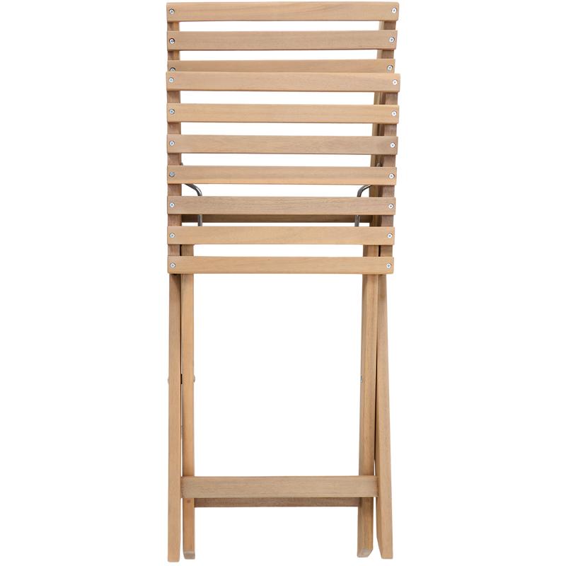 Chair of luxury bistro set folded