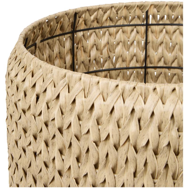 Set of 2 short plant pots - natural - close-up