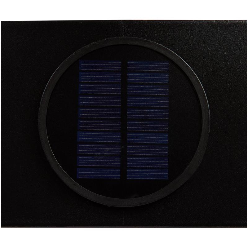 Wall planter set with solar lighting - solar panel