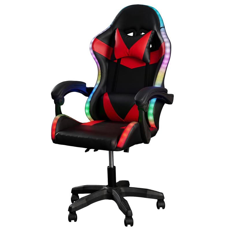 Gaming chair Red with LED different colours