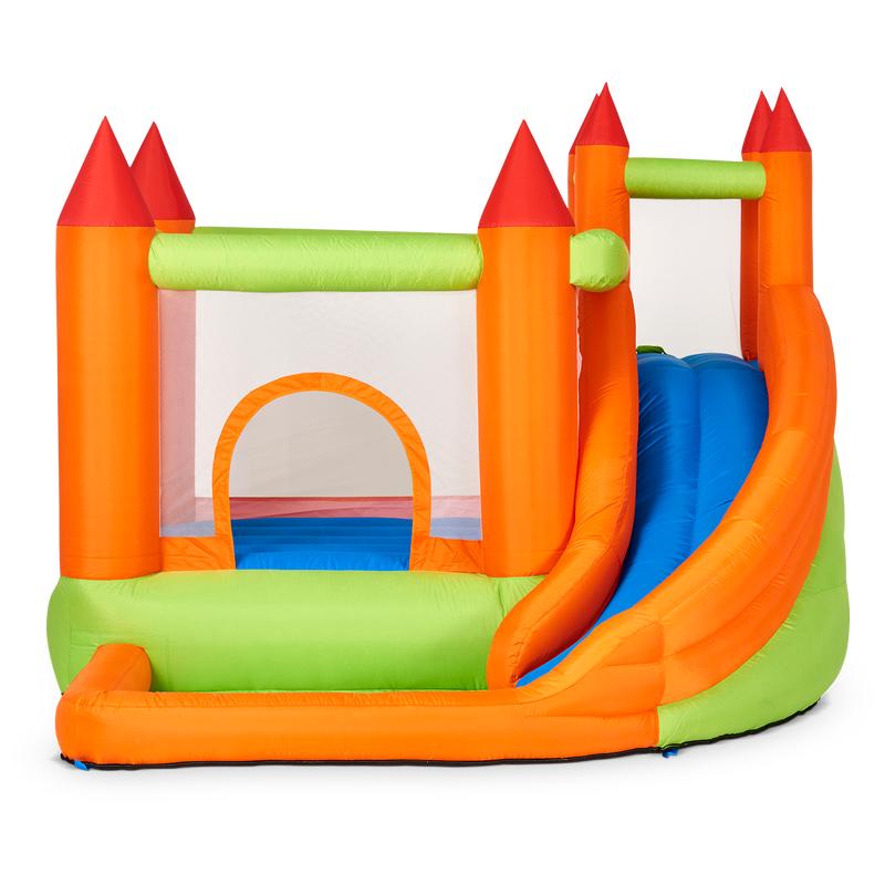 Bouncy castle right in front
