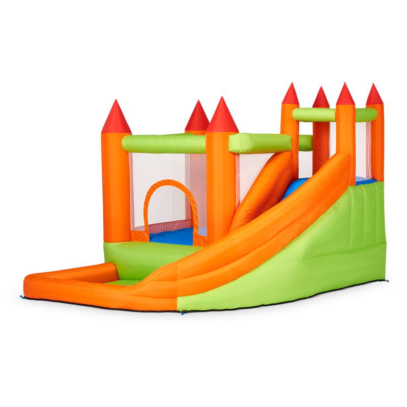 Bouncy castle sloping side