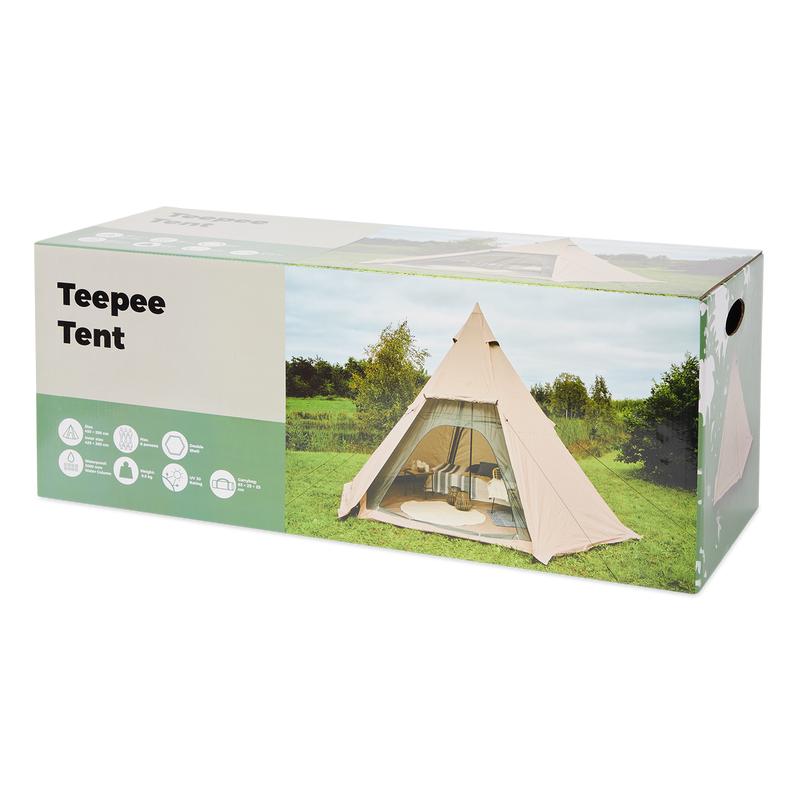Glamping tipi tent - packaging