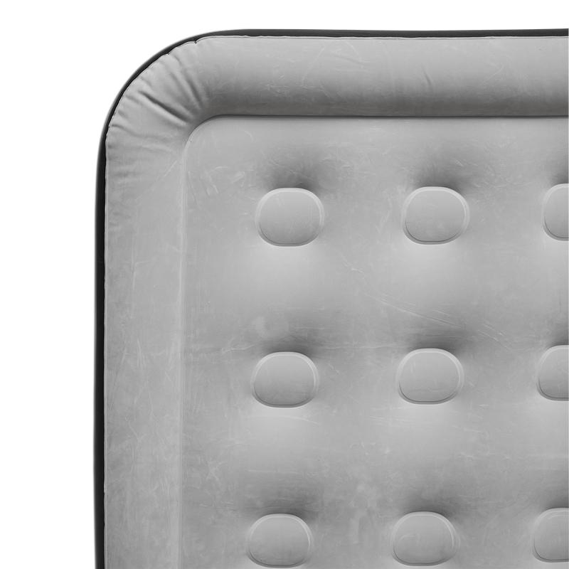 Détails de la texture velours du matelas gonflable 2 personnes