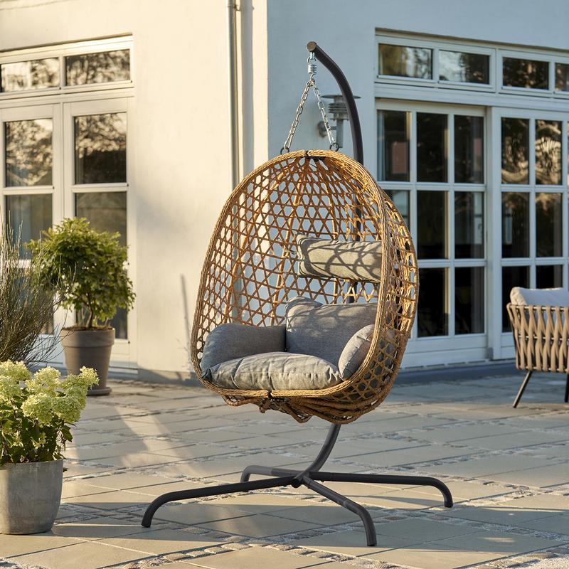 Hanging chair - in garden