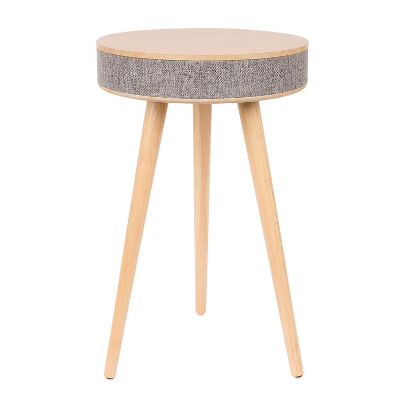 Design side table with built-in speaker