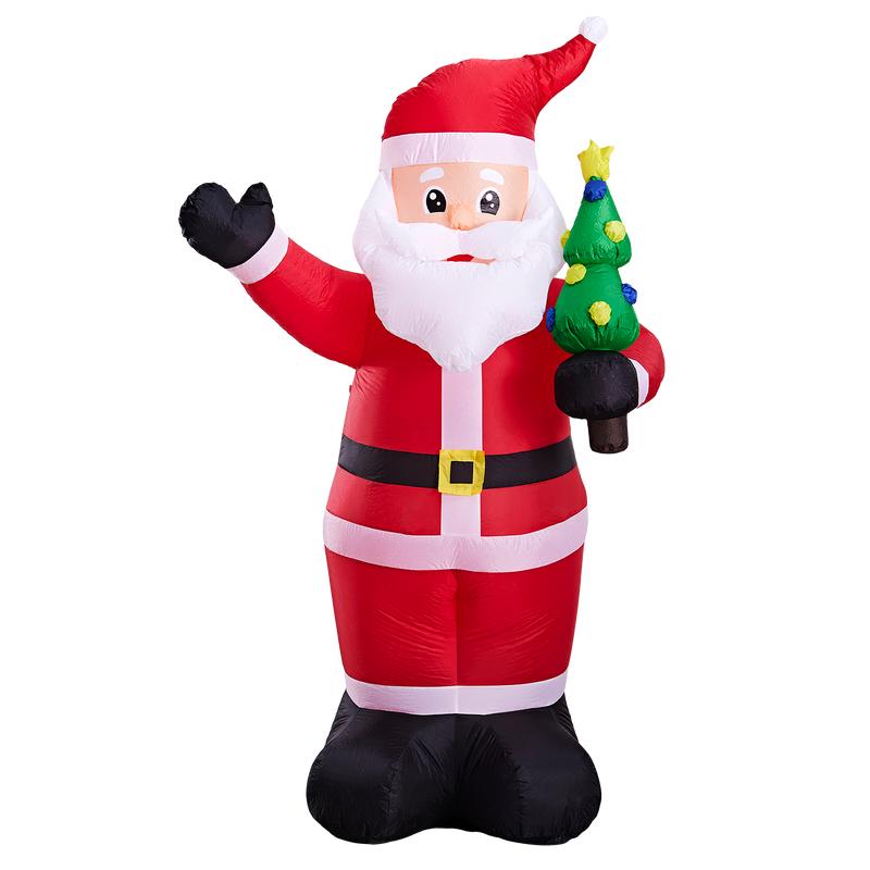 Santa inflatable 240cm with flashing light off