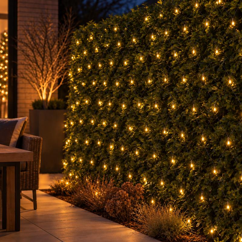 Kerstverlichting met flikkerlicht - netverlichting 4 x 2 meter