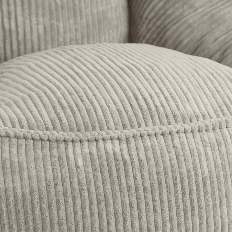 Teddy ribbed armchair - seat