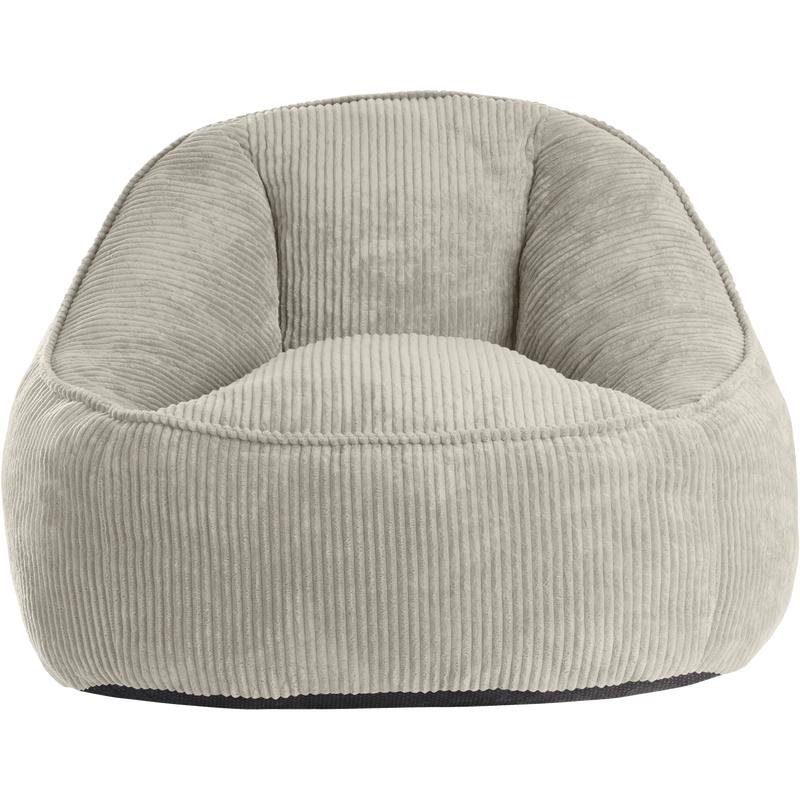 Teddy ribbed armchair - front view