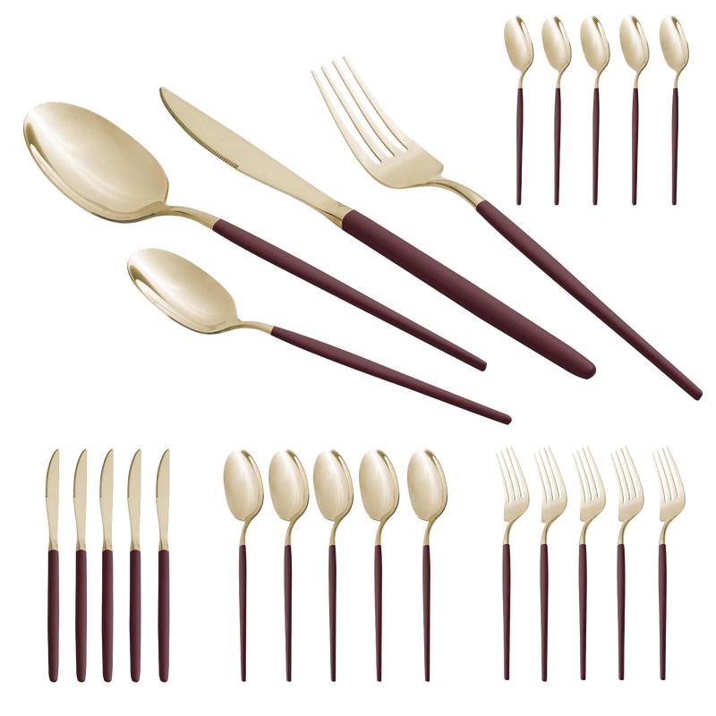 Berlinger Haus luxury cutlery set bordeaux 24-piece