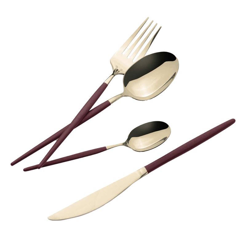 Berlinger Haus luxury cutlery set - knife, fork, dessert spoon & teaspoon