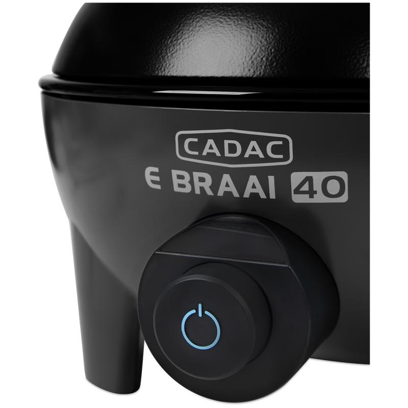 E-braai 40 black - Electric BBQ close up