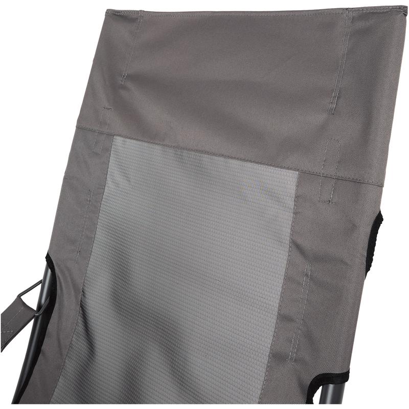 Frame of grey lounge chair with cushion