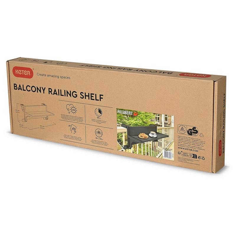 Emballage de la table de balcon pour rambarde