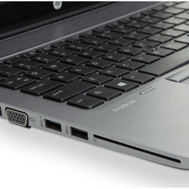 HP Elitebook 740 met touchscreen close-up aansluitingen
