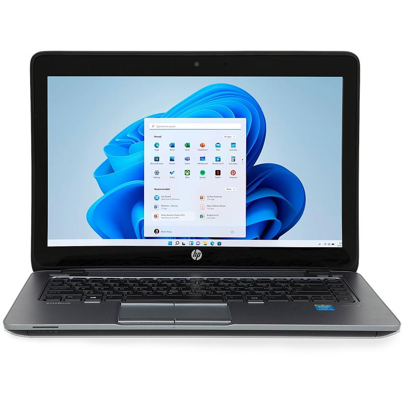 HP Elitebook 740 met touchscreen geopend met beeldscherm aan