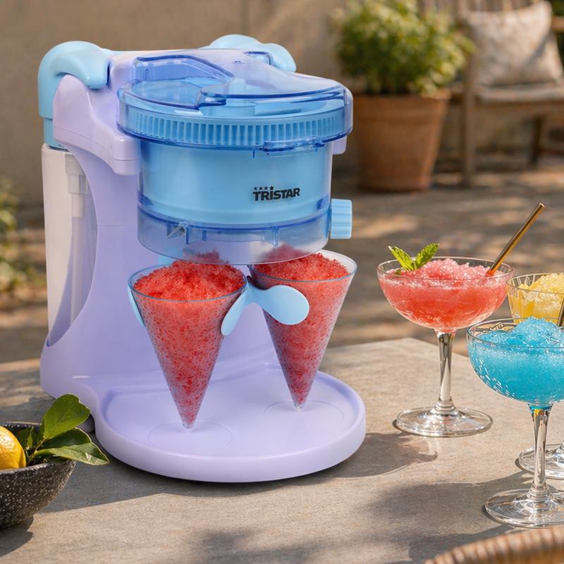 Tristar slushy maker met siroopflessen & bekers