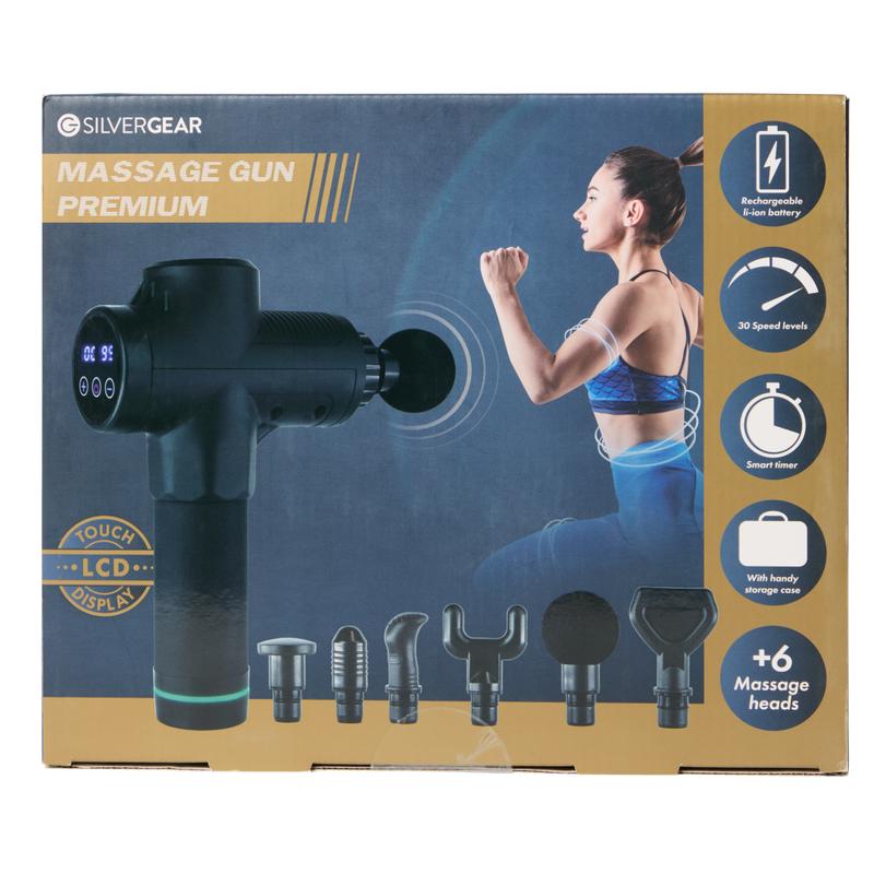 Silvergear premium massage gun - in packaging