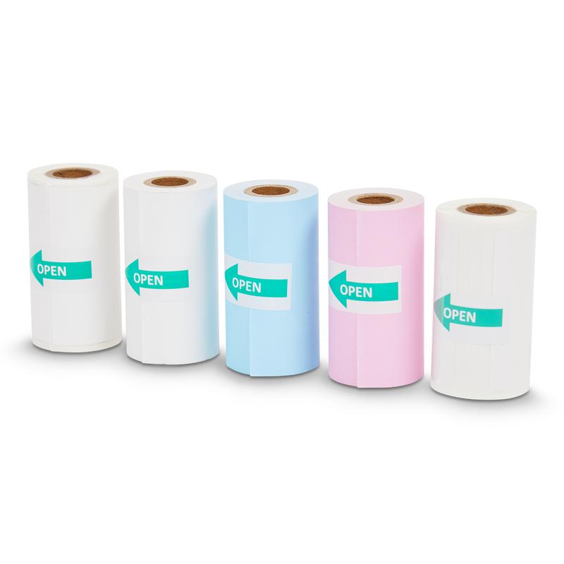 3 Rouleaux De Papier Thermique Couleur Pour Mini-imprimante