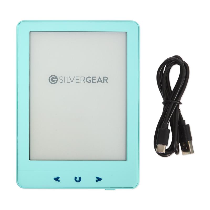 Silvergear e-reader - Blauw met kabel