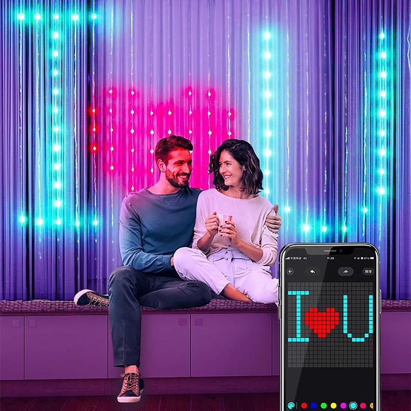 Interactief LED gordijn (400LEDs) met app