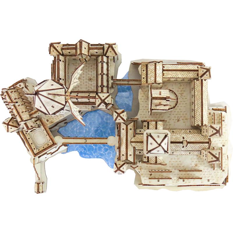 Harry Potter 3D puzzle - Hogwarts Castle - view from top