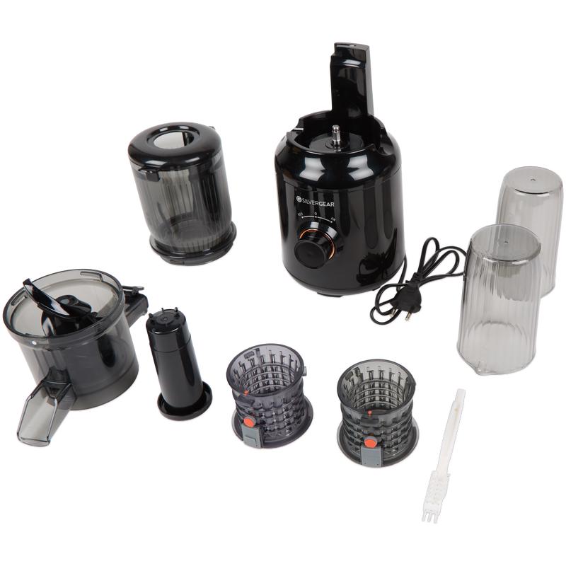 Silvergear slow juicer with different parts