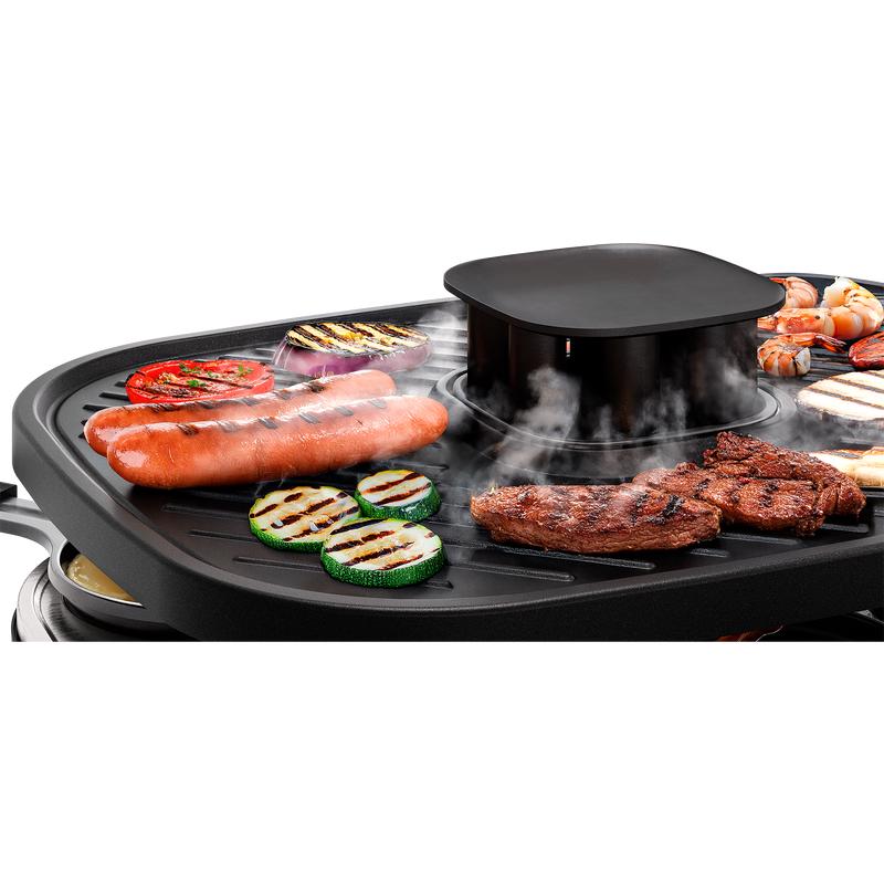 Tristar Clean Air Raclette - food at top