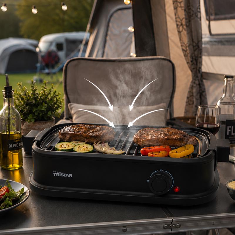 Tristar elektrische tafelgrill met afzuiging